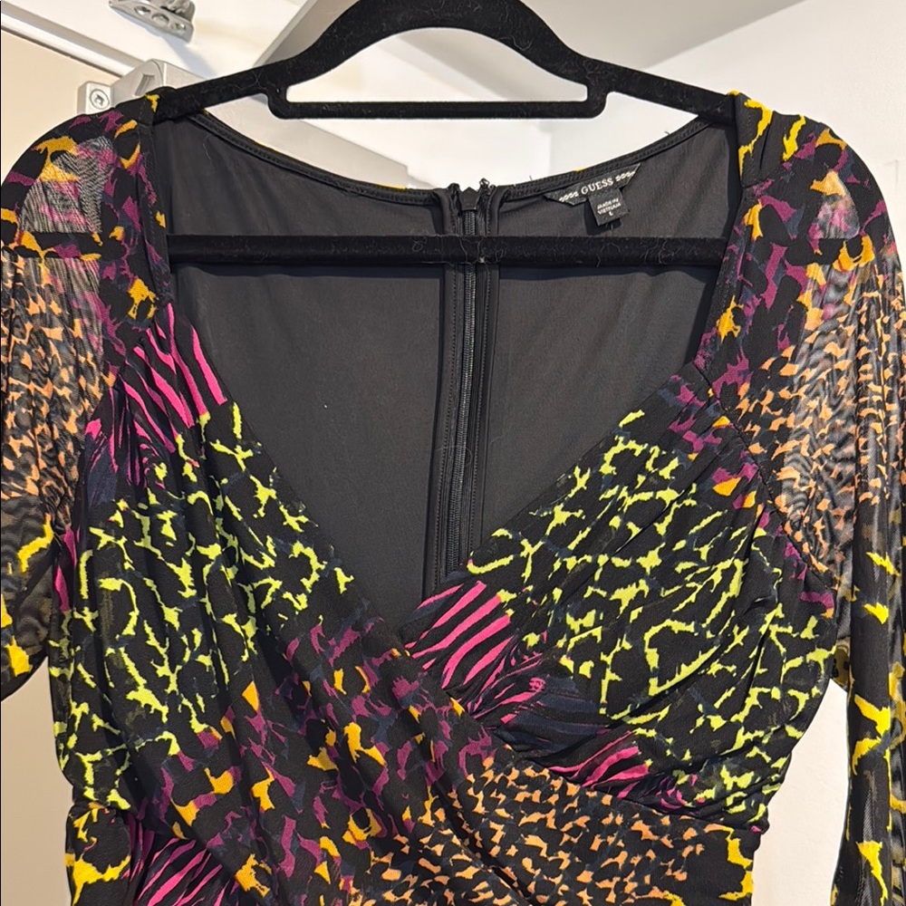 Guess Multicolor Patterned Women's Dress - Picture 4 of 9